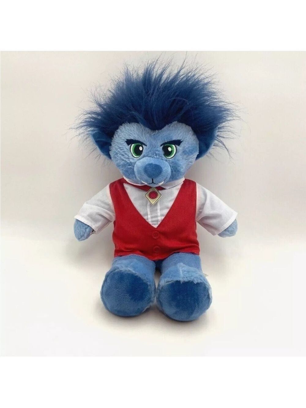 BAB Build A Bear Vampire Bear Blue Dracula Halloween Stuffed Animal Plush 2017